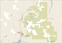 A Map of the Whistler BC area